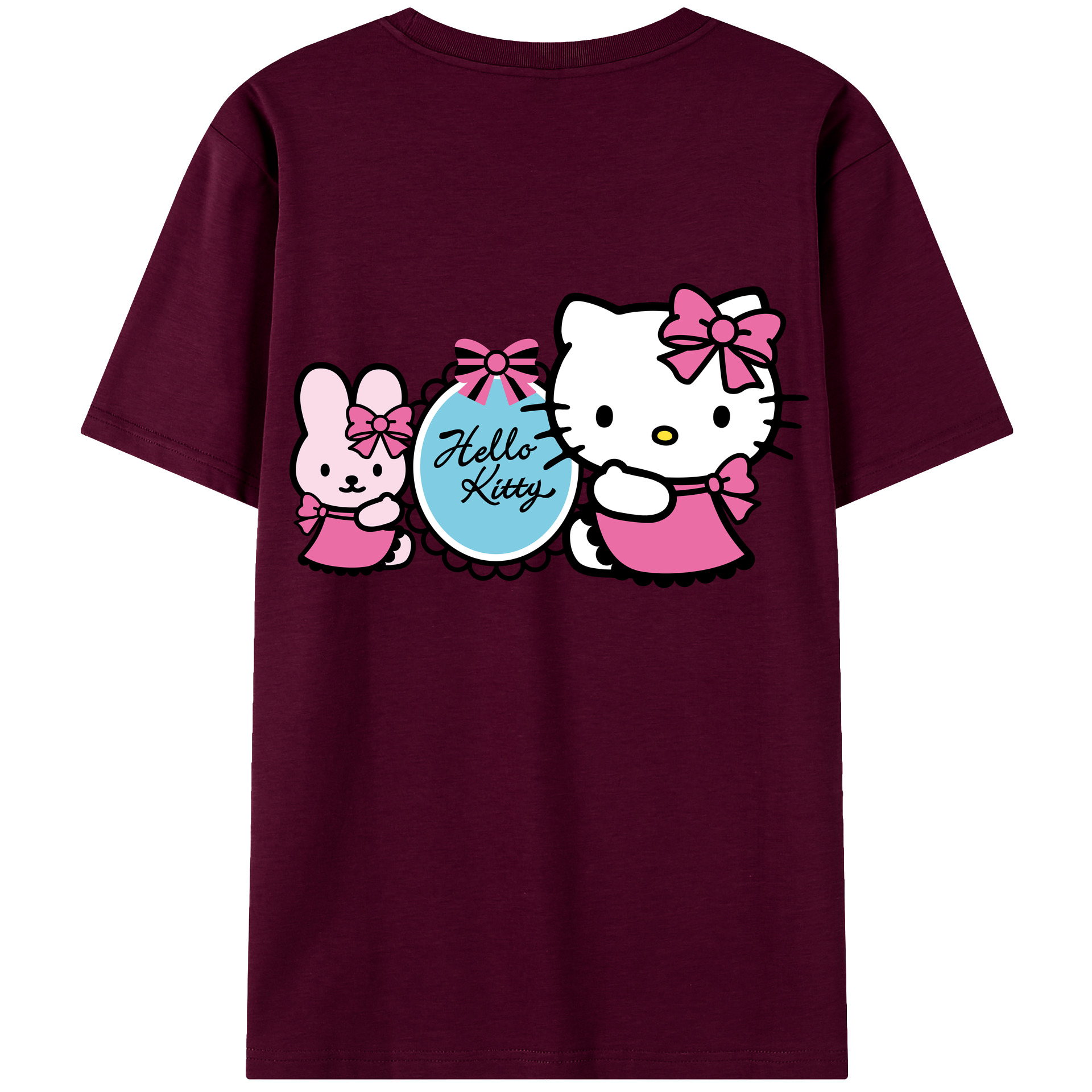 （画像用） Hello Kitty ハローキティ レディース半袖Tシャツ(バックプリント)